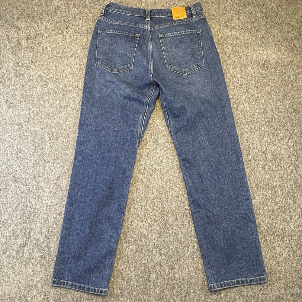 DU/ER Jeans Mens 29x27 Blue Classic Taper Performance Denim Gusset Workwear‎